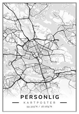 Personlig Kartposter