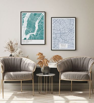 Custom Maps Poster Inspiration
