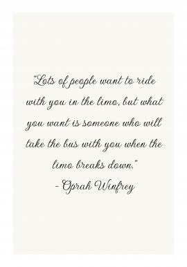 Oprah Winfrey Quote Poster
